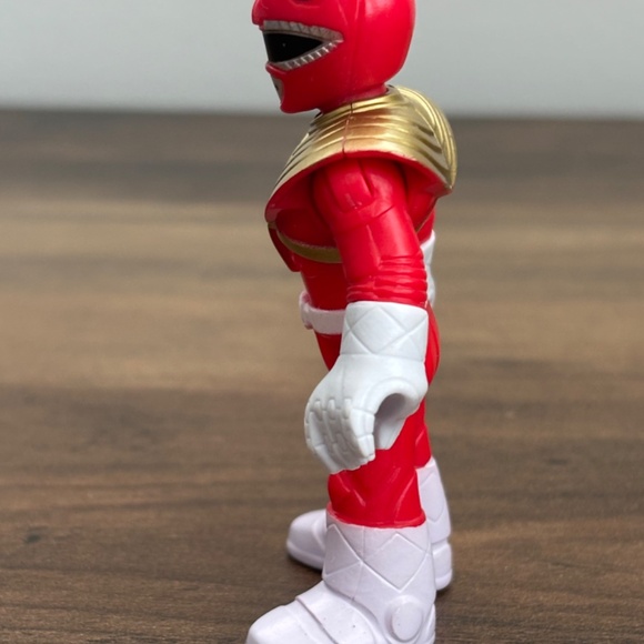 Imaginext Mighty Morphin POWER RANGERS RED & Gold Power Ranger Action Figure Toy - Picture 4 of 8